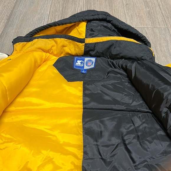 Starter Pittsburgh Steelers Jacket and Flip Flops Combo Size L - Picture 7 of 16